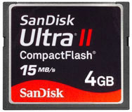 Sandisk Ultra II CompactFlash 4 Gb (PIXPN528790)